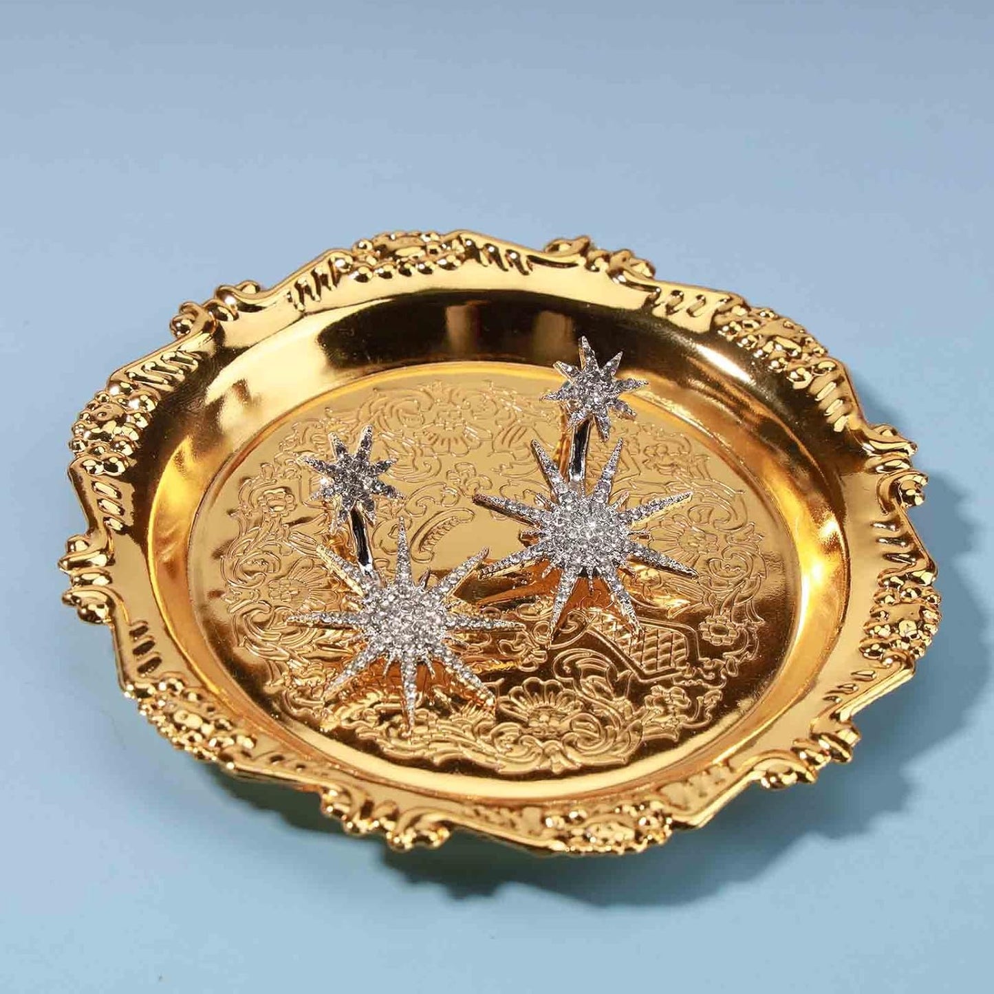 Starburst Jacket Earrings Gold Rhinestone Sun Earrings Front Back Studs Earrings Boho Celestial Earrings Jewelry for Women and Girls Gifts