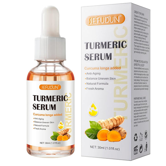 Turmeric Serum for Dark Spots 1 Fl Oz, Turmeric Dark Spot Corrector Serum for Face & Body, Anti Aging Facial Serum for Women and Men, Reduces Hyperpigmentation, Age Spots, Sun Spot, Improve Skin Tone