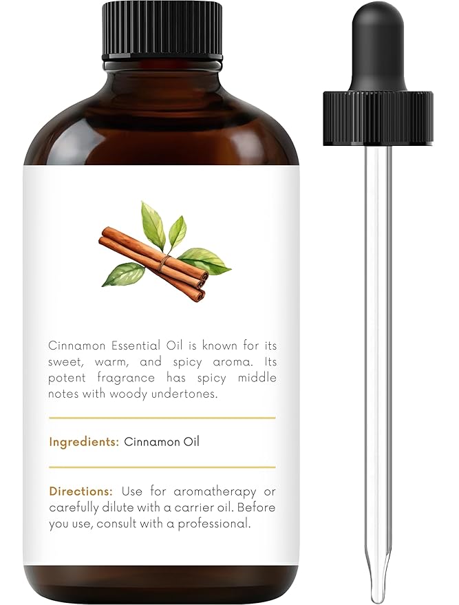 Handcraft Blends Cinnamon Essential Oil - 1 Fl Oz - 100% Pure and Natural - Premium Grade Essential Oil for Diffuser and Aromatherapy