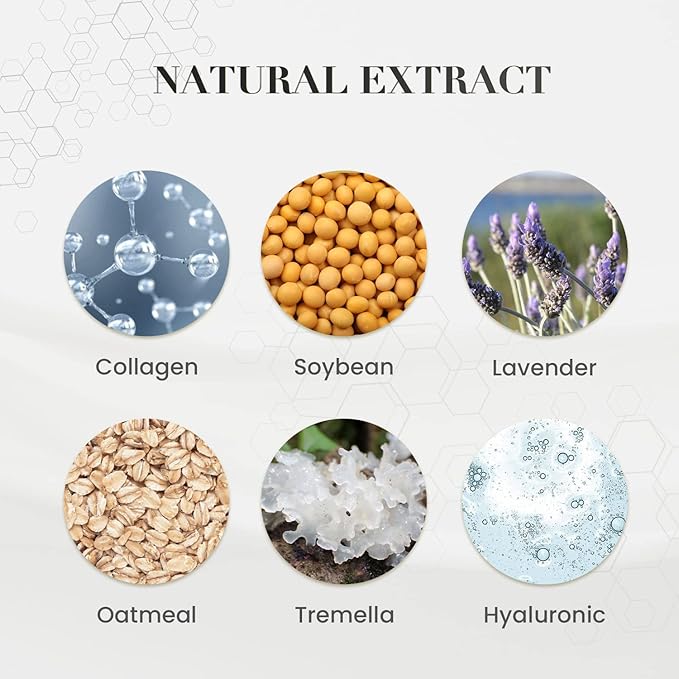 Under Eye Patches for Puffy Eyes, Hydrolyzed Collagen Eye Masks for Dark Circles and Puffiness, Anti-Aging Tremella Extract Eye Mask Under Eye Bags Treatment-20 Pairs (Double Protein)