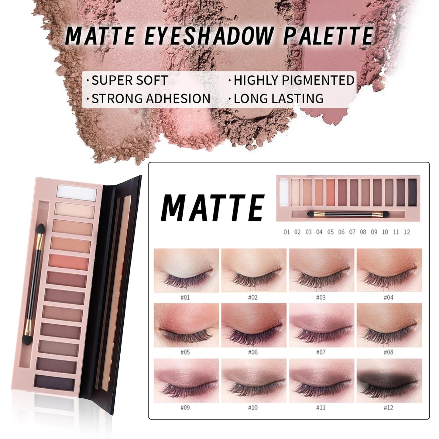 Makeup Kit, Makeup Set for Women, Makeup Present for Women Teen Girl, Eyeshadow Foundation CC Cream Face Primer, Makeup Brush Sponge, Lipstick, Eyebrow Soap Pencil Mascara Eyeliner Cosmetic bag