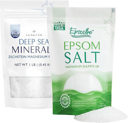Epsom Salt + Magnesium Flakes Bundle (Pouches)