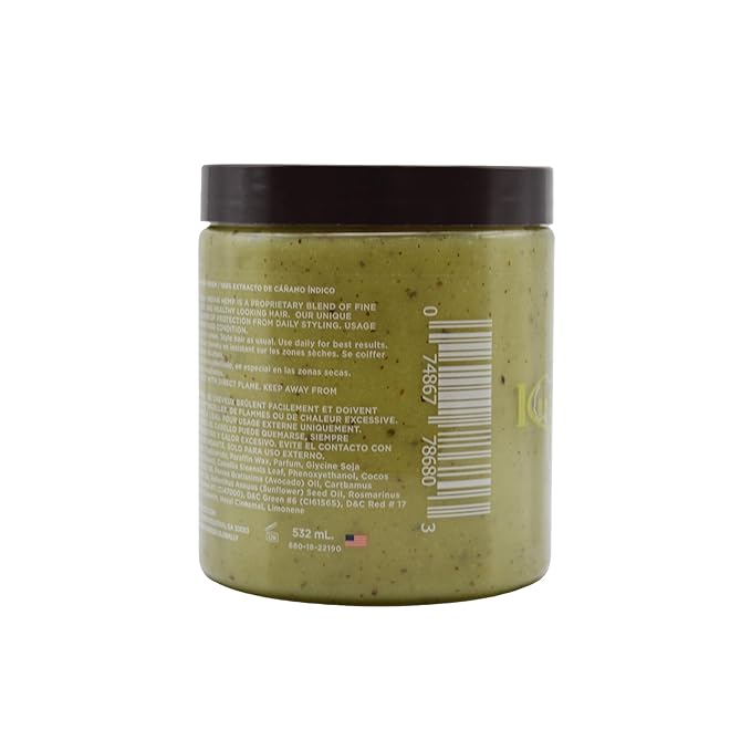 Kuza 100% Indian Hemp Hair & Scalp Treatment - Improves Dry Hair and Scalp Health - JUMBO SIZE 18 oz