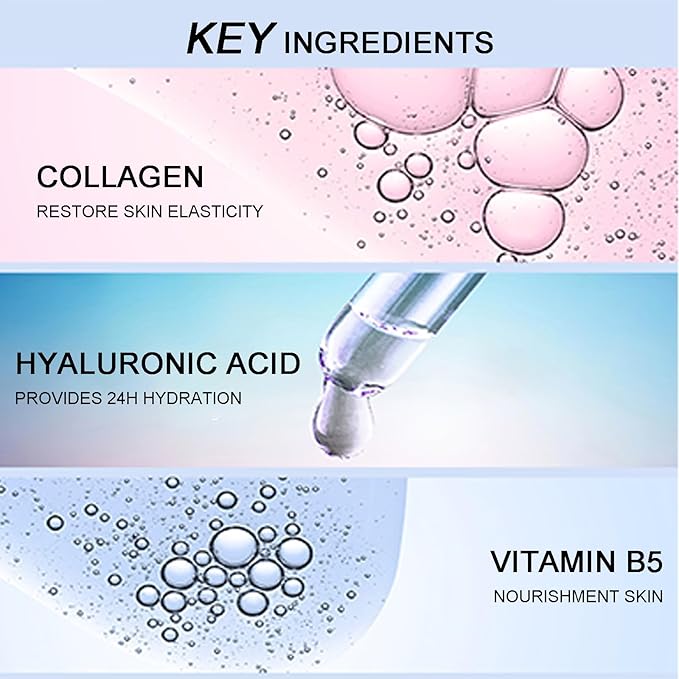 Deep Collagen Overnight Face Mask - Tea Tree CICA Hydrating Overnight Hydrogel Mask, Collagen Overnight Mask Anti Wrinkle Lifting, Collagen Face Mask Improve Elasticity, Firming (Blue)