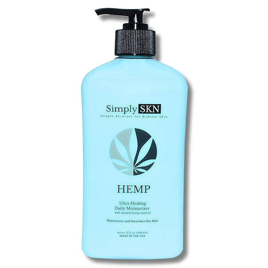 Ultra Healing, Daily Moisturizing Hemp Body Lotion with Natural Hemp Seed Oil, Shea Butter and Jojoba Oil, Floral and Citrus Scent, 17 fl. oz, Made in USA