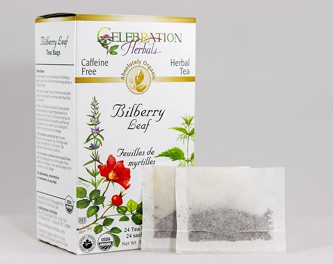 Celebration+Herbals+Teabags+Herbal+Tea+Bilberry+Leaf+Organic%2c+24+Bags