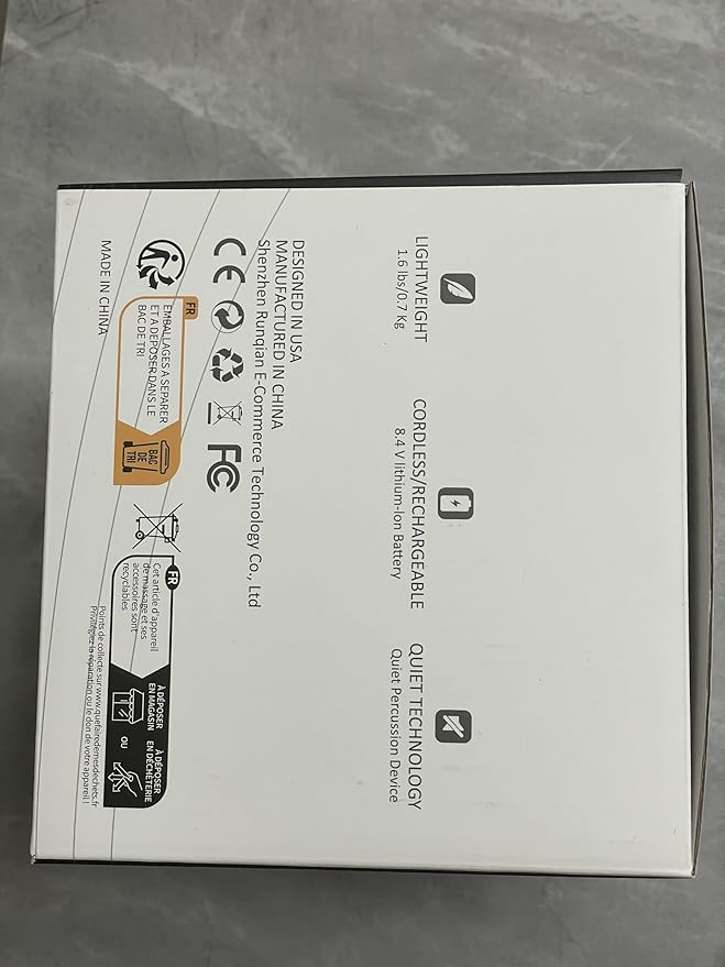 HYAKO F1 4-Heads Handheld Electric Deep Tissue Body Massager – Portable Orbital Professional Muscle Massager Tool for Easing Shoulder and Back Tension and Chiropractic Tool for Myofascial Release