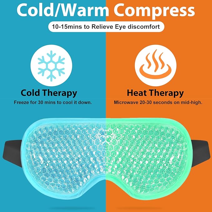 BeeVines 4 Pack Gel Eye Masks