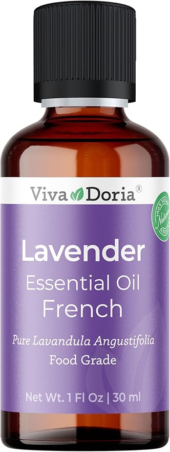 Viva Doria Lavender Essential Oil, 100% Pure, Natural Essential Oil, Undiluted, for Aromatherapy | Food Grade, 30 mL (1 Fluid Ounce)