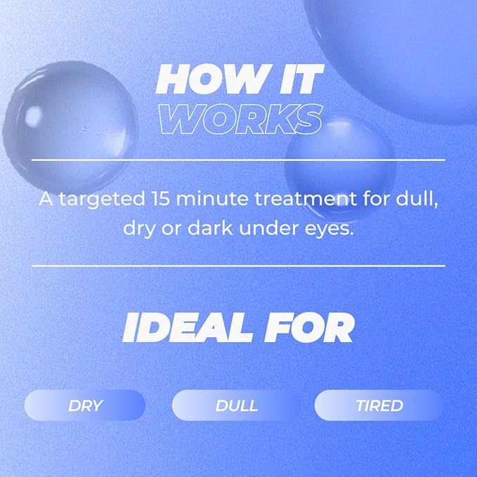 Vitamasques Under Eye Patches 3-Pack - Firming & Brightening - Anti Aging Collagen Korean Skin Care Reduce Fine Lines, Puffiness, Wrinkles & Dark Circles - Hyaluronic Acid - Vegan & Cruelty-Free