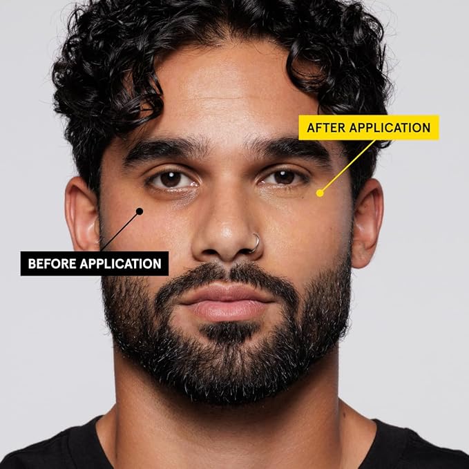 Lumin Instant Dark Circle Corrector for Men (Not A Concealer), Brightens Eyes, Reduce Dark Circles, Puffiness, Under Eye Men Makeup, Men's Eye Cream, Perfect for Medium-Deep Skin Tones, 20mL