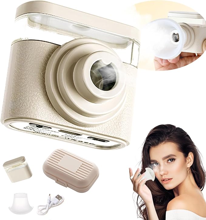 Relief Dry Eyes Spray Eye Heated Nano Mist Sprayer Portable Warm Compress Eyes Mister for Eyelid,Eye Skin SPA Eye Steam and Stye Mini Eye Drops Tool