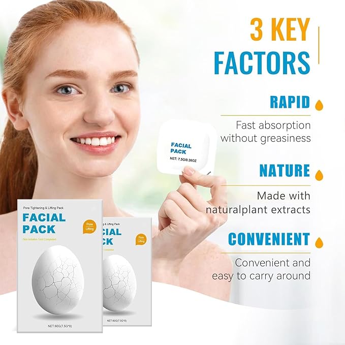 Zombie Face Mask, Clay Mud Facial Treatment for Pore Tightening and Deep Cleaning, 8 Count with Brush