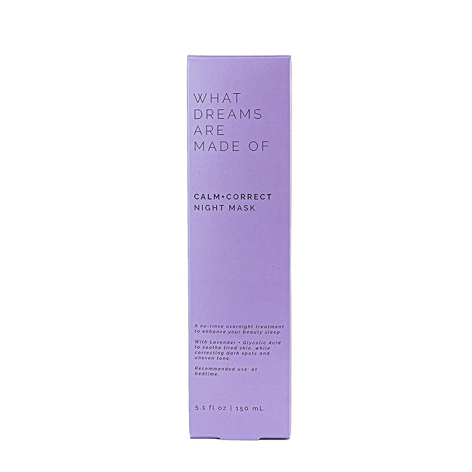What Dreams Are Made Of Calm + Correct Gel Night Mask with Lavender & Glycolic Acid, 5.1 fl oz