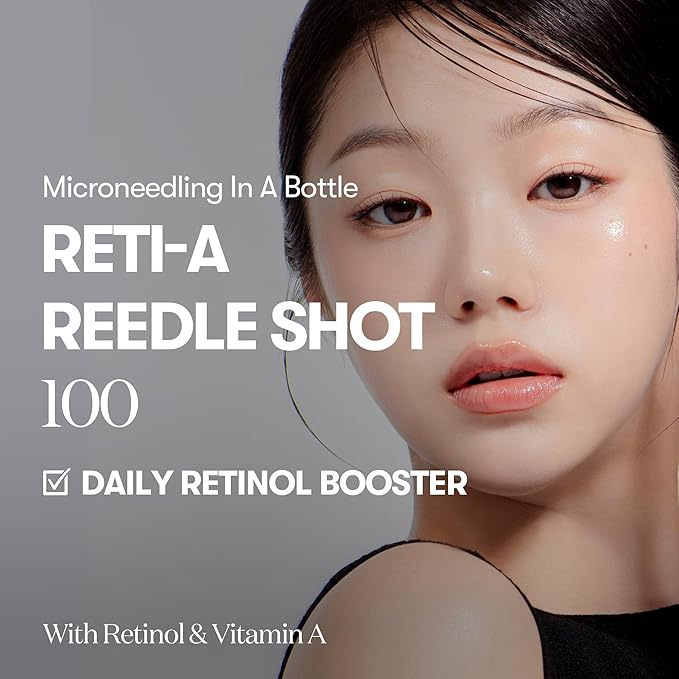 VT COSMETICS Reti-A Reedle Shot 100, Retinol(Vitamin A) Microneedling Serum, Repairing Exosome, Ideal for Retinol Beginner, Glass Skin, Korean Skin Booster 1.69Fl Oz(50ml)