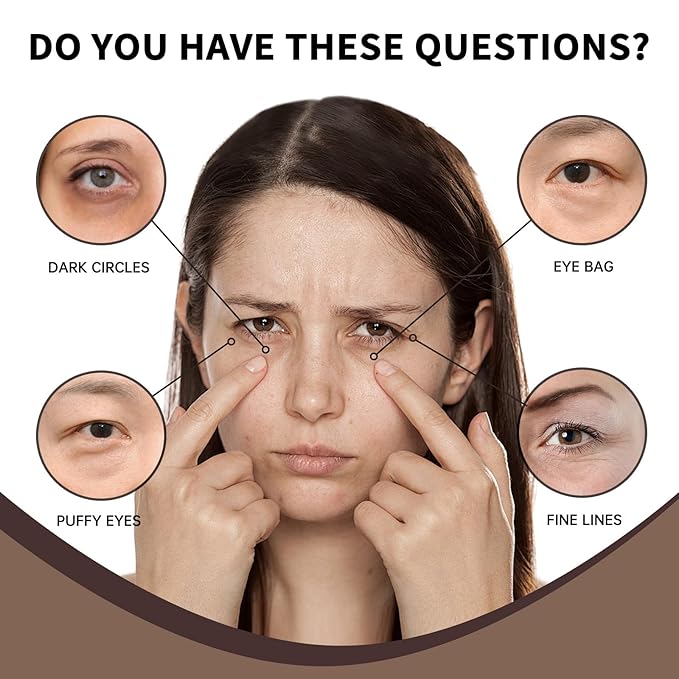 Caffeine Eye Serum With EGCG For Dark Circles and Puffiness, 30ML Anti Aging 5% Caffeine Solution For Puffy Eyes, Fine Lines, Moisturizing Under Eye Serum.