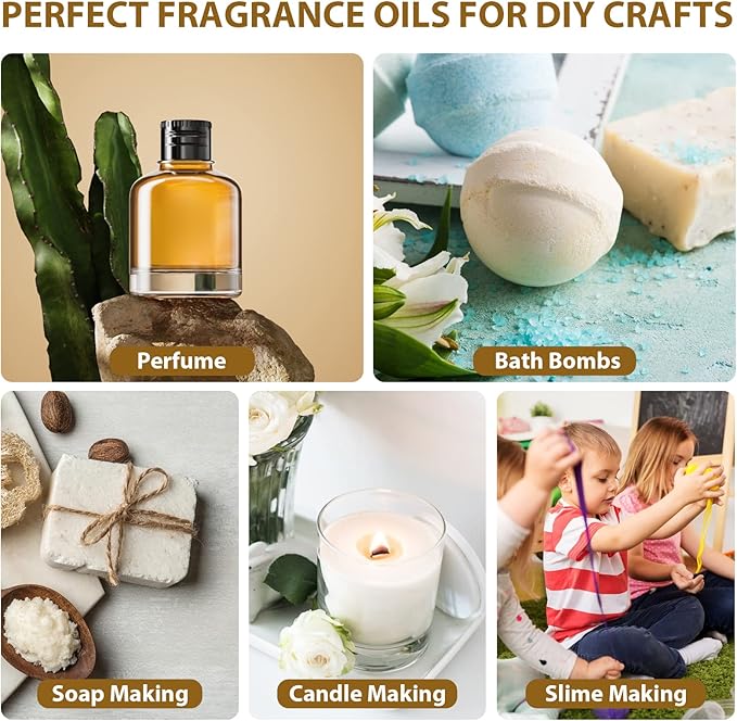 Essential Oil Gift Set, for Diffuser, Humidifiers, Fragrance Oil Scent for DIY Candle and Soap Making