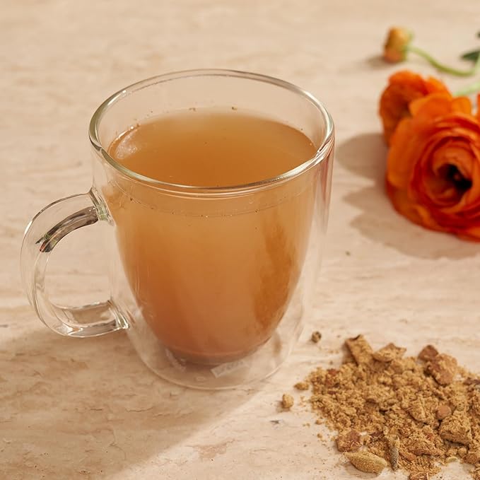 Divya's Immunity Tea - Ayurvedic Herbal Ginger Tea with Immune Boosting Herbs, Helps with Cough & Congestion, Sluggishness, and Sore Throat - Caffeine Free Blended Loose Leaf Cinnamon Tea Organic, Non-GMO