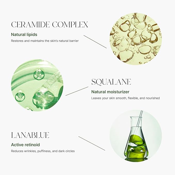 Eye Cream for Dark Circles – Anti Aging Under Eye Treatment for Wrinkles & Puffiness – Ceramide Eye Cream for Bags Under Eyes – Intense Skin Recovery – 0.5 fl. oz. / 15 ml