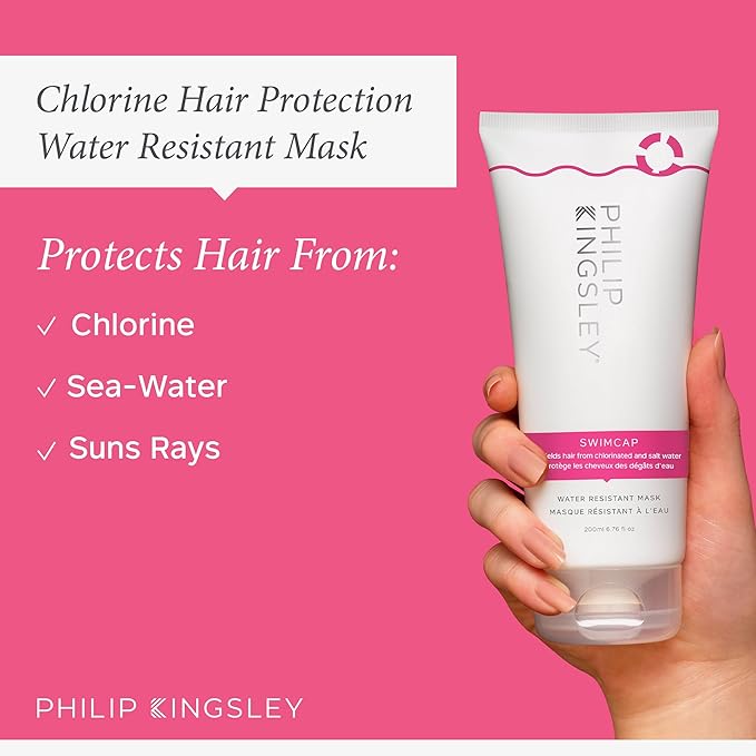 PHILIP KINGSLEY |Swimcap - Chlorine Hair Protection Water Resistant Mask |Swim Hair Mask, Protects Hair from Chlorine, Salt Water and UV Damage | Hair Color Protection Products | 6.76oz
