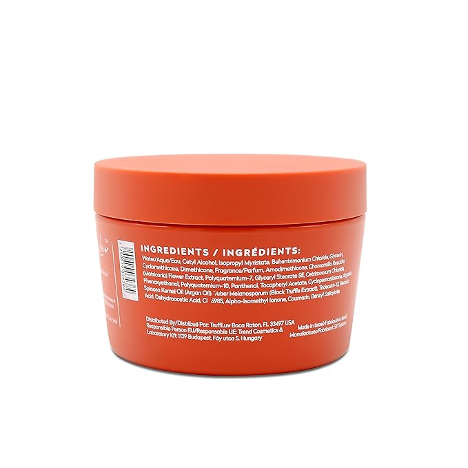 | Nourish Collection Argan Volume Mask, Infused with Black Truffle Extract, Lightweight Thickening & Volumizing Hair Mask, Restores Vitality & Builds Body, Paraben Free, Sulfate Free, 250ML