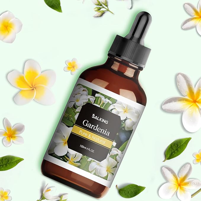 Gardenia Essential Oil 4 Fl Oz (120ml) - Pure and Natural Fragrance Oil, Gardenia Oil for Aromatherapy, Diffusers, Candle Making, Massage, Soap, Perfume