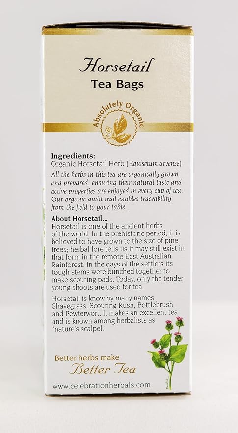 CELEBRATION HERBALS Horsetail Tea Organic 24 Bag, 1.16 0z