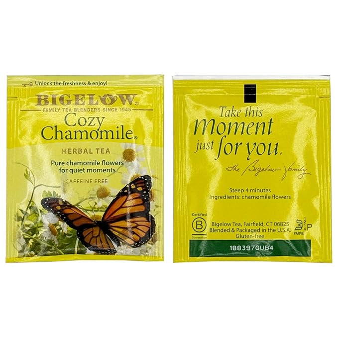 Bigelow Caffeine Free 6 Flavor Herbal Tea Variety Pack - Decaf Tea with Mint Medley, Cinnamon Apple, I Love Lemon, Orange & Spice, Cozy Chamomile, Cranberry Apple (30 Total Herbal Tea Bags) - Herbal Tea Sampler by Dr. Variety