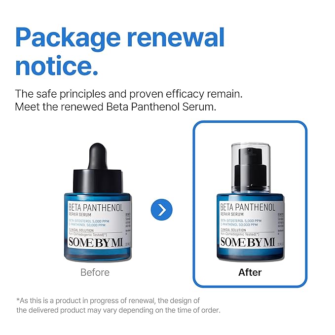 SOME BY MI Beta-Panthenol Repair Serum – 1.01oz, 30ml – Korean Hydrating Hyaluronic Acid Serum for Face – Daily Barrier Repair & Soothing Formula with Beta-Sitosterol & Panthenol – Korean Skin Care