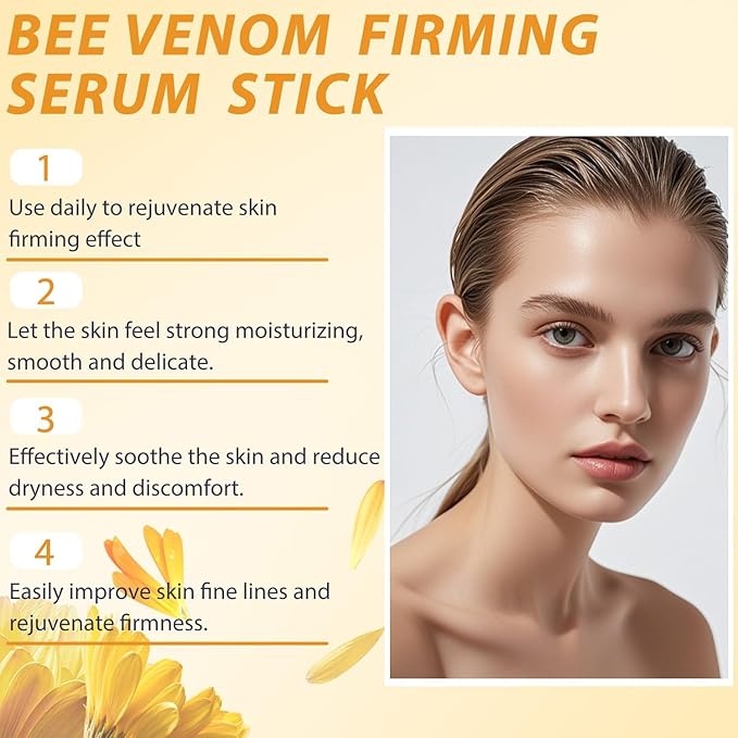 Bee Venom Firming Serum Stick,Advanced Firming & Wrinkle-Reducing Cream,Lifts and Tightens the Skin,Effectively Solving Wrinkles and Fine Lines for All Skin Types (2)