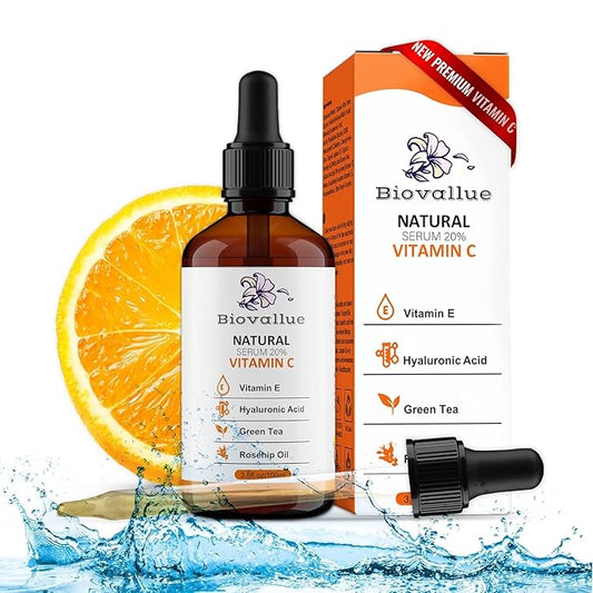 PREMIUM HYALURONIC SERUM 100ML + VITAMIN A + VITAMIN C + VITAMIN E - ALOE VERA - JOJOBA OIL + ROSE HIP OIL WITH ORGANIC INGREDIENTS.