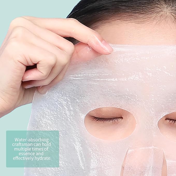 BLUE LOVE 40-Pack Hydrating Facial Masks for Women & Man – Moisturizing Sheet Masks for All Skin Types – Ultimate Skincare Mask Set for Radiant Skin