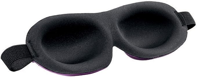 Bucky Ultralight Comfortable Contoured Travel and Sleep Eye Mask, Navy Scallop, One Size