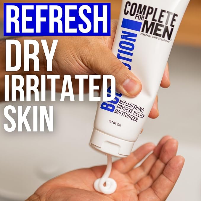Body Lotion for Men, for Dry Skin: Non-Greasy Hand & Body Moisturizer with Shea Butter, Aloe Vera, 24 Hour Hydration, Mens Lotion for Dry Skin