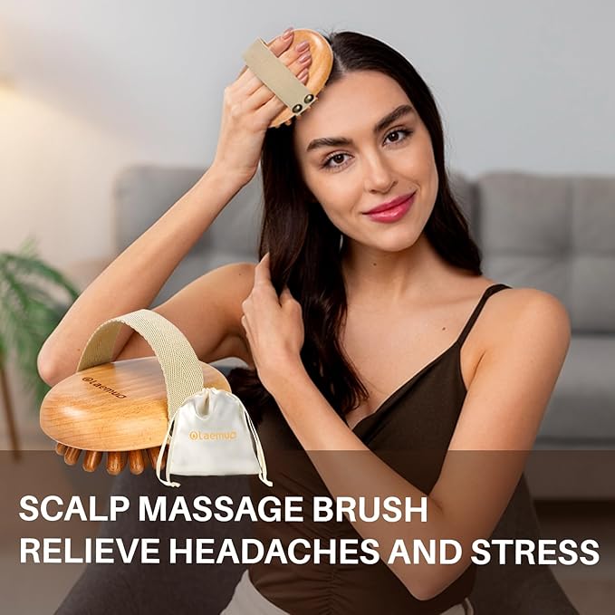 Wood Therapy Massage Tools for Belly Fat,Wooden Massage Body Brush for Cellulite Remover, Cellulite Lymphatic Drainage Massager for Body Shaping, Maderoterapia Kit for Muscle Pain Relief