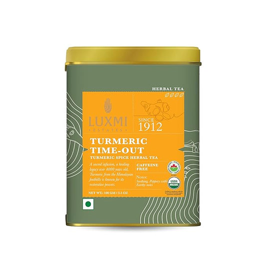 Luxmi Estates Turmeric Time-Out Herbal Loose Tea 100g Pack