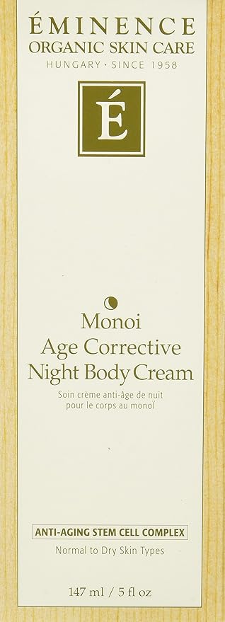 Eminence Monoi Age Corrective Night Body Cream, 5 Fl Oz (Pack of 2)