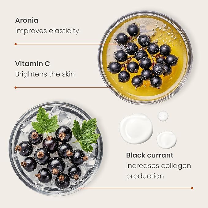 PLANTIFIQUE Korean Vitamin C Face Massage Serum and Gold Under Eye Patches for Puffy Eyes and Dark Circles 5 Pairs