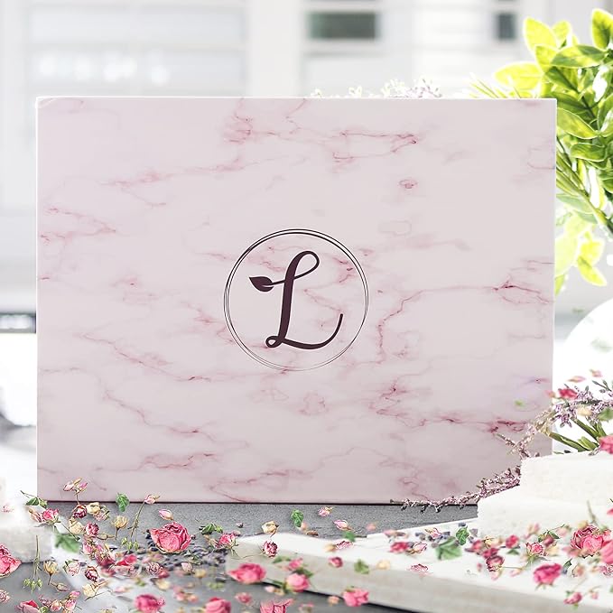 Spa Gift Set 100% Natural, Gift Box Includes: Bath Bomb, Bath Salt, Hand Soap, Scented Candle, Face Cloth and Gift Box. Best Gift for Her. (Rose)