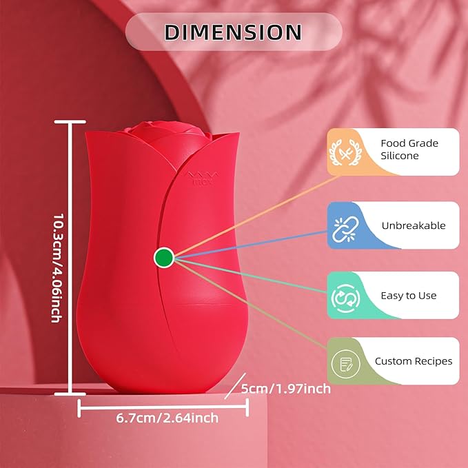 Ice Roller For Face，Cryo Cube Ice Roller For Facial And Eye,Skincare Tools,For Relieving Facial Edema, Shrinking Pores, And Lifting And Firming The Skin (Red)