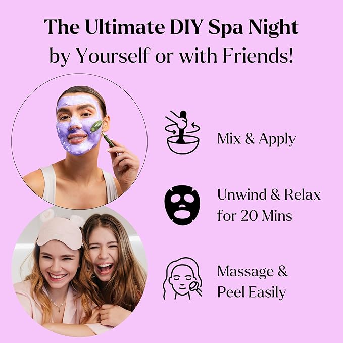 Jelly Face Mask for Facials - Lavender Hydrating, Brightening & Nourishing Jelly Mask with Free Jade Roller & Spatula | Professional Hydrojelly Masks | Vajacial Jelly Mask | 23 Oz Jar Skin Care