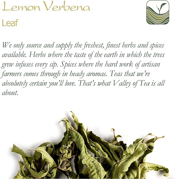 Lemon Verbena Organic Herbal Tea - Handpicked Cedron Loose Leaf Tea - Luisa Verveine or Luiza Leaves - Cedron Herb Dried Lemon Verberna Tea Lemon Verbena Tea Leaves Lemon Tea Leaves