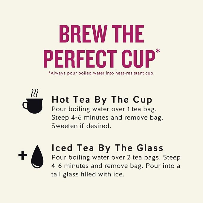 Celestial Seasonings Raspberry Zinger Herbal Tea, Caffeine Free, 20 Tea Bags Box