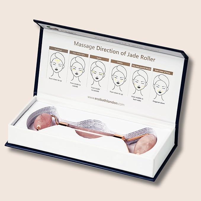 Jade Face Roller - Rose Quartz