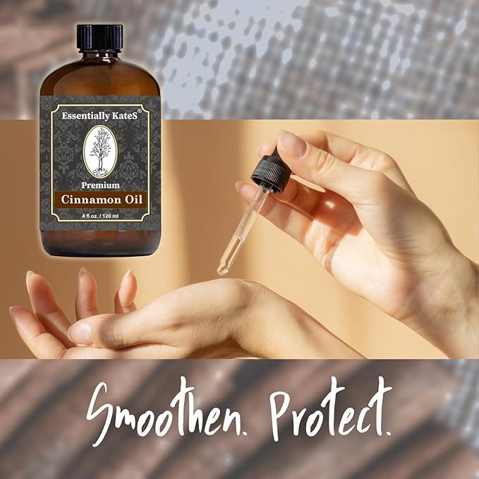 Premium Cinnamon Oil 4 Fl Oz with Huge Dropper and Sprayer - 100% Pure, Natural & Therapeutic - Cleaning, DIY Soap, Diffuser, Aromatherapy, Garden and Kitchen - Indoor and Outdoor