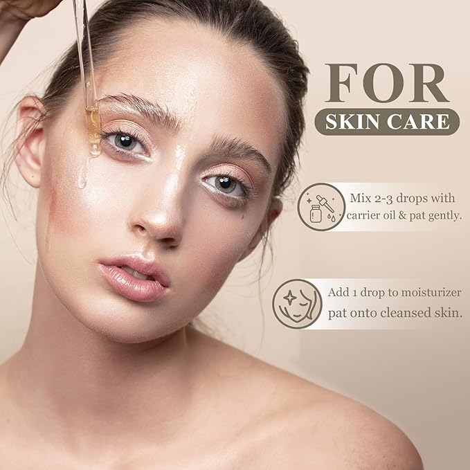 Geranium Essential Oils 60ML, Pure Geranium Essential Oil for Aromatherapy Diffuser - 2 Fl Oz