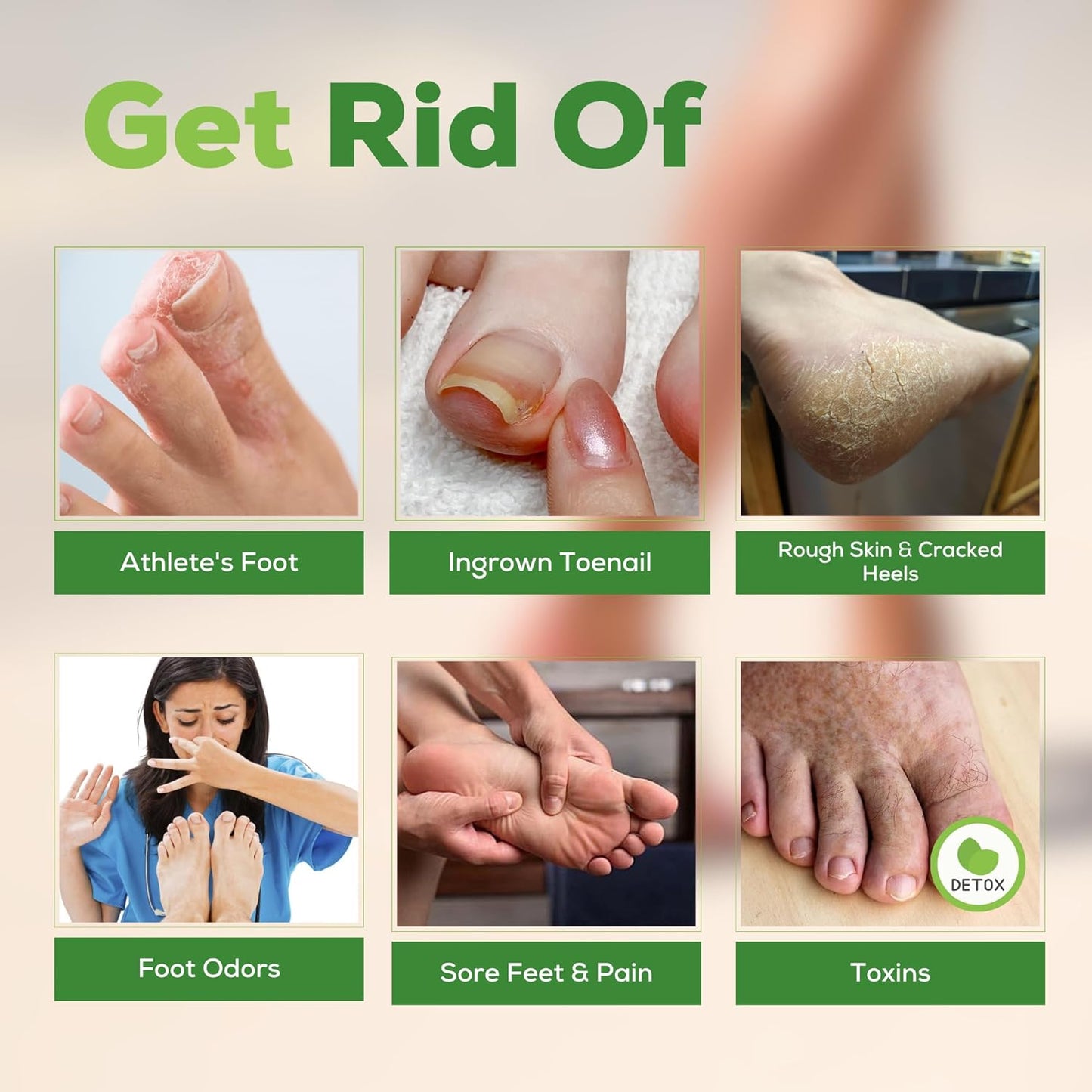 Tea Tree Oil Foot Soak with Epsom Salt - Best Toenail Fungus Treatment, Athletes Foot & Softens Calluses - Soothes Sore & Tired Feet, Fungal Toe, Foot Odor Scent, Spa Pedicure - Made in USA - 2 Pack