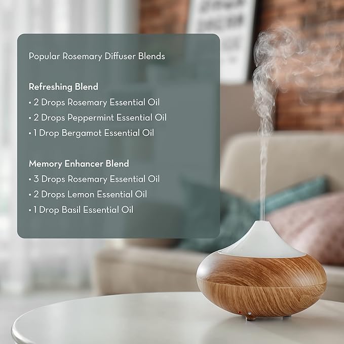 Pure Body Naturals - 100% Pure Rosemary Essential Oil, Steam-Distilled for Aromatherapy, Scalp Massage & DIY Blends, 4 fl oz