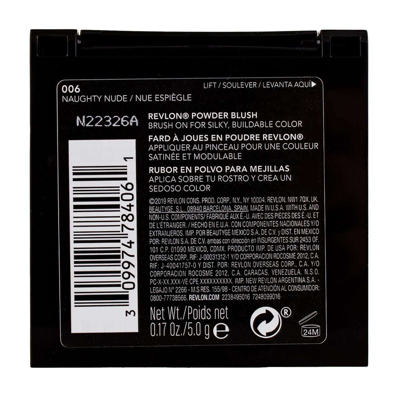 Revlon Naughty Nude Powder Smooth Blush - 2 per case.