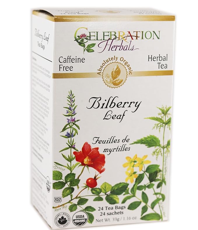Celebration+Herbals+Teabags+Herbal+Tea+Bilberry+Leaf+Organic%2c+24+Bags